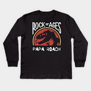 papa rock of ages Kids Long Sleeve T-Shirt
